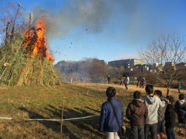 大山新田地区どんと焼き_2