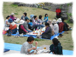 大山新田町内会花見会_5